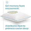 Shredded Gel Memory Foam Pillow – Cooling Bed Pillow – Side, Stomach, and Back Sleepers – Standard