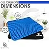 Gel Seat Cushion for Long Sitting Pressure Relief for Back, Sciatica, Coccyx, Tailbone Pain banner2