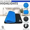 Gel Seat Cushion for Long Sitting Pressure Relief for Back, Sciatica, Coccyx, Tailbone Pain banner4