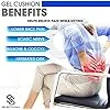 Gel Seat Cushion for Long Sitting Pressure Relief for Back, Sciatica, Coccyx, Tailbone Pain banner6