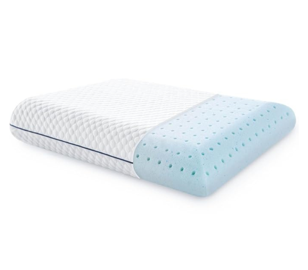 Gel Memory Foam Pillow - Standard Size - 1-Pack - Medium Plush Feel - Neck & Shoulder Support